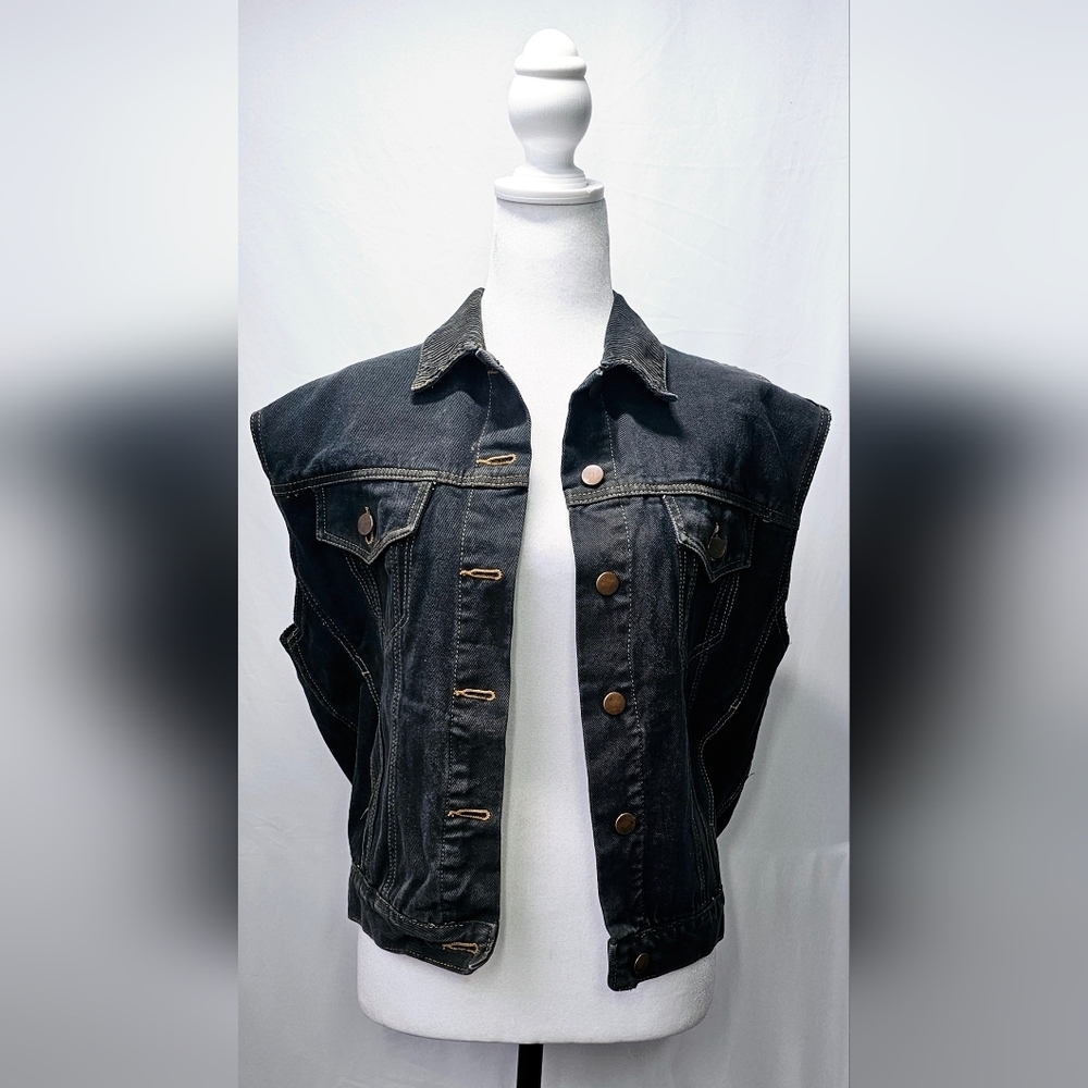 Large Carol's Denim Vest